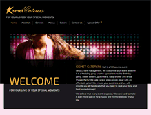 Tablet Screenshot of kismetcaterers.com
